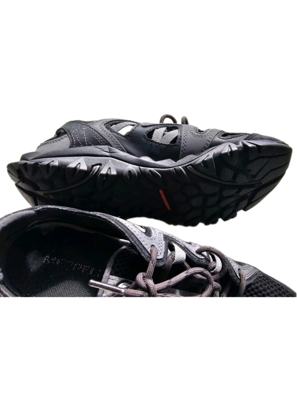 Merrell Hiking Trail Shoes Gray Black Mesh Lace Up Outdoor Walking Womens Size 7 - Picture 11 of 14